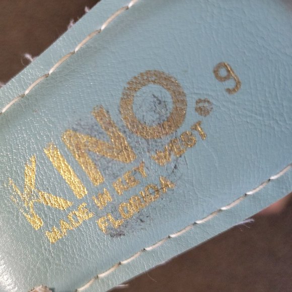 Kino Aqua Blue Starfish Sandals Size 9 - Picture 13 of 13